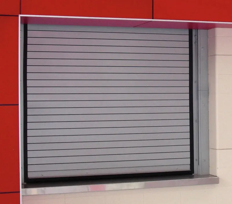 Rolling commercial counter door installed at a storefront